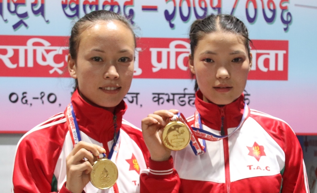 सागकी स्वर्ण विजेता निमा र मिना च्याम्पियन