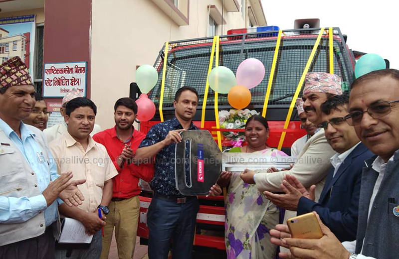 तिलोत्तमा नगरपालिकामा दमकल सेवा सुरु 