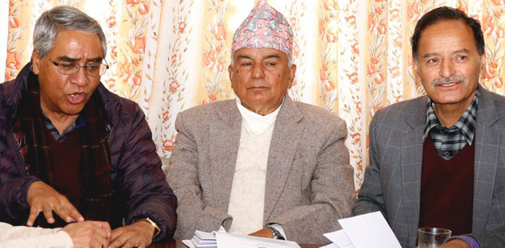 कार्यसम्पादन समिति गठनबारे निर्णय लिन बसेकाे कांग्रेस शीर्ष नेताहरुको बैठक बिना निष्कर्ष टुंगियो